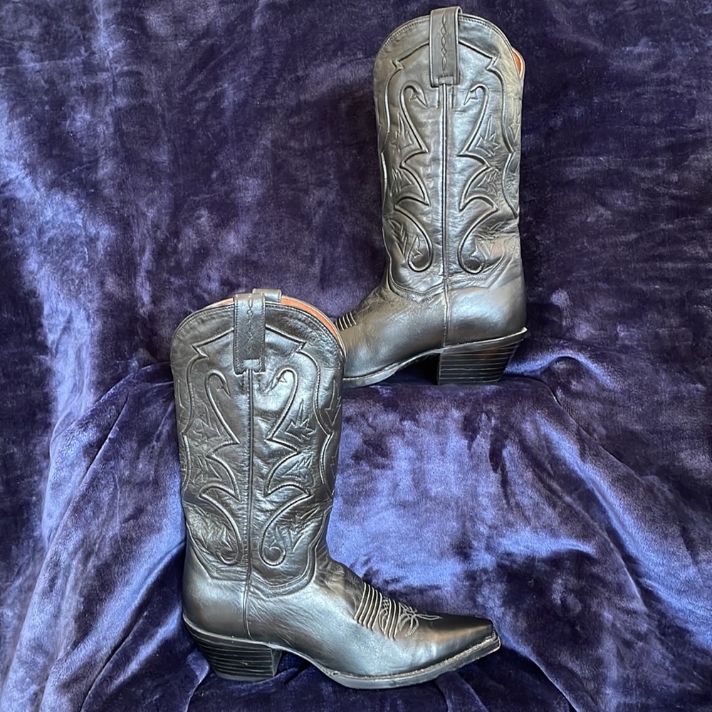 Black Dan Post Western Boots